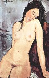 Amedeo-Modigliani-Sitzender-weiblicher-Akt-1_500